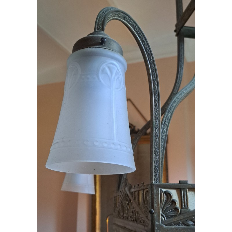 Bronze Lamp, Modernist, 19th Century - 7/7