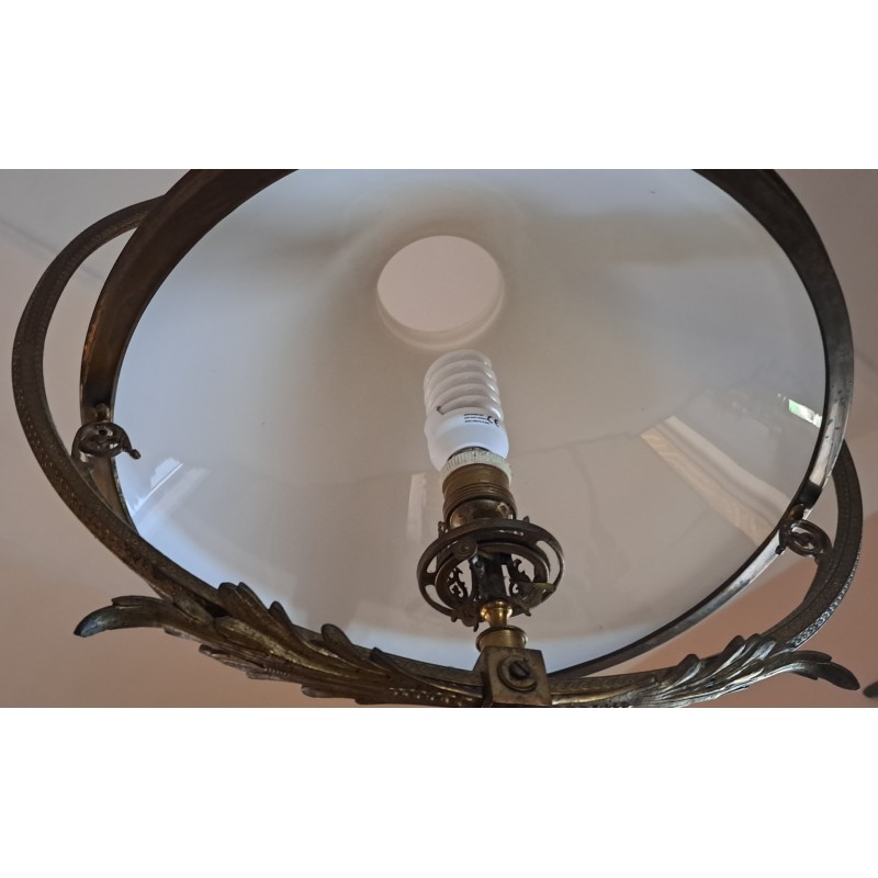 Antique electrified gas lamp, 19th century - 6/8