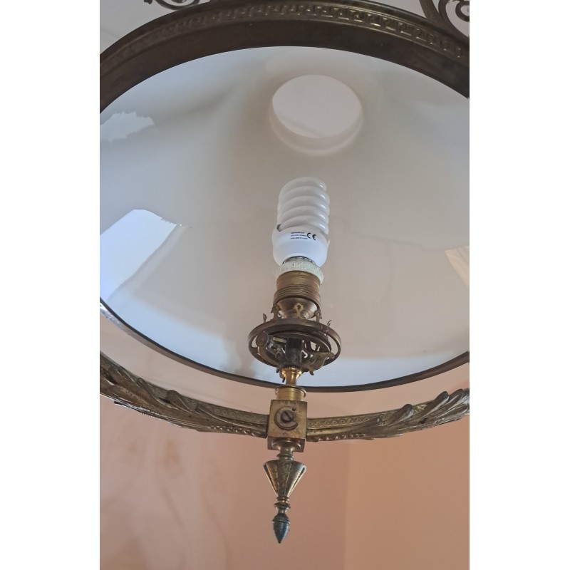 Antique electrified gas lamp, 19th century - 7/8