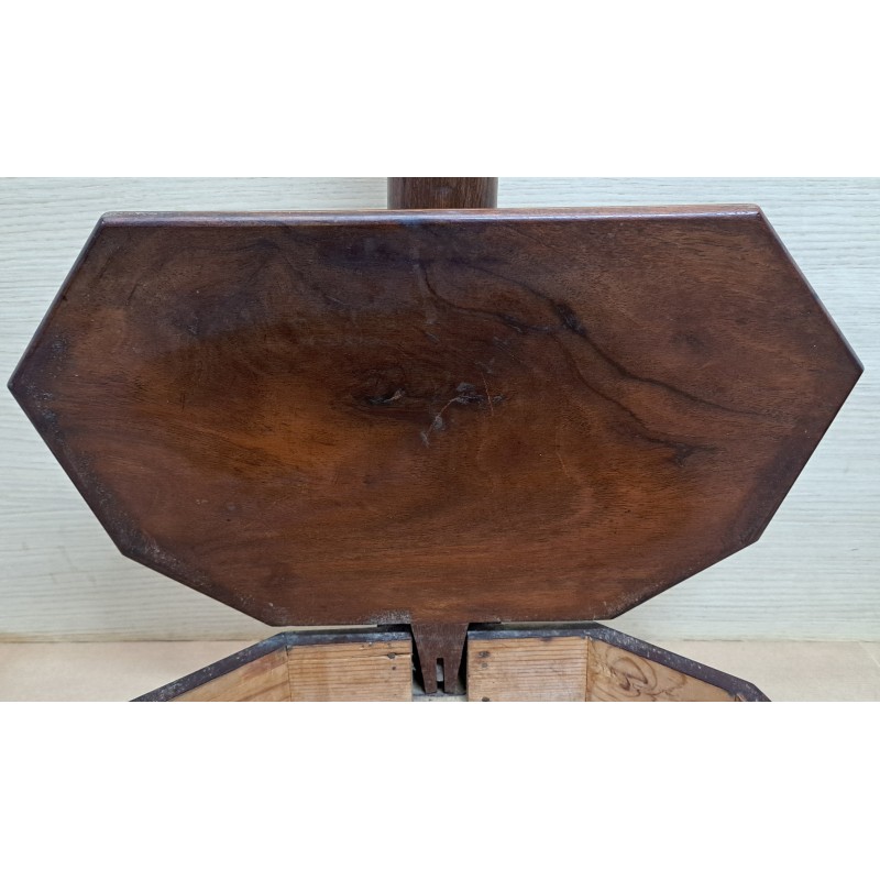 Curious and rare Isabeline spittoon, mahogany and chicaranda, 19th century - 6/12