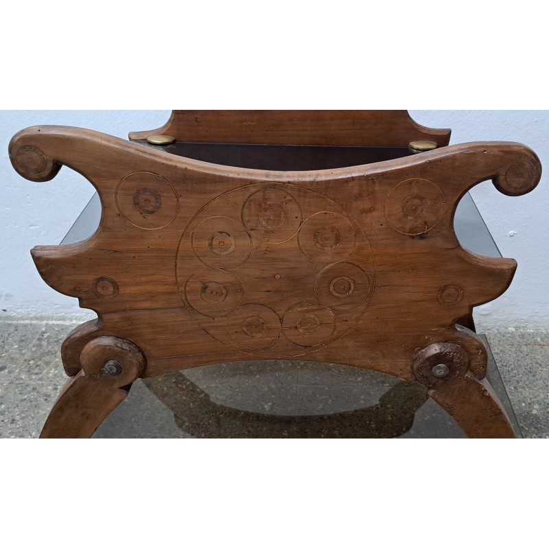 Antique women's saddle converted into a table, 19th century - 3/8