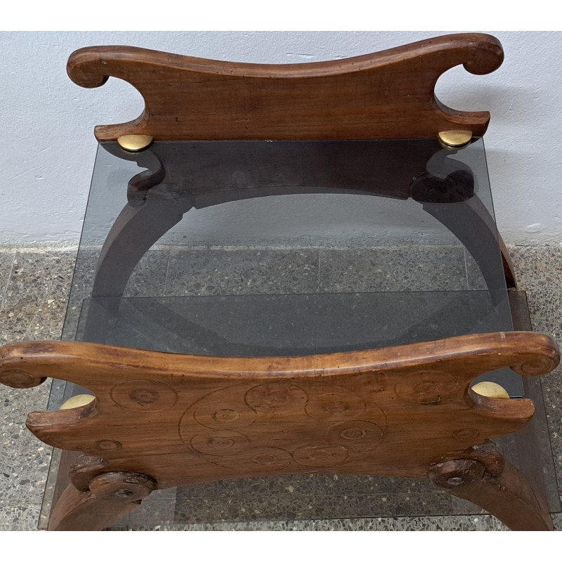 Antique women's saddle converted into a table, 19th century - 4/8