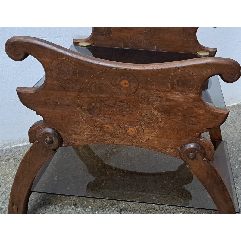 Antique women's saddle converted into a table, 19th century - 7/8