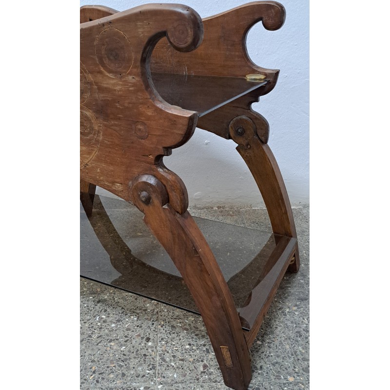 Antique women's saddle converted into a table, 19th century - 8/8