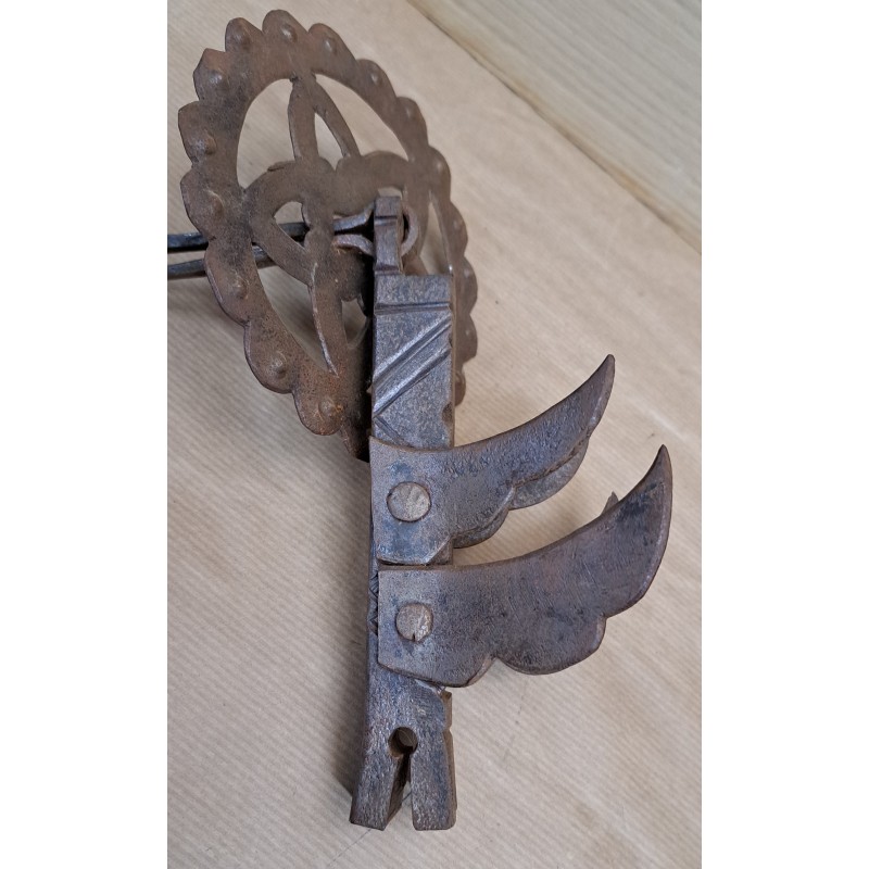 Wrought iron handle or knocker with dragon decoration, 19th century - 2/7