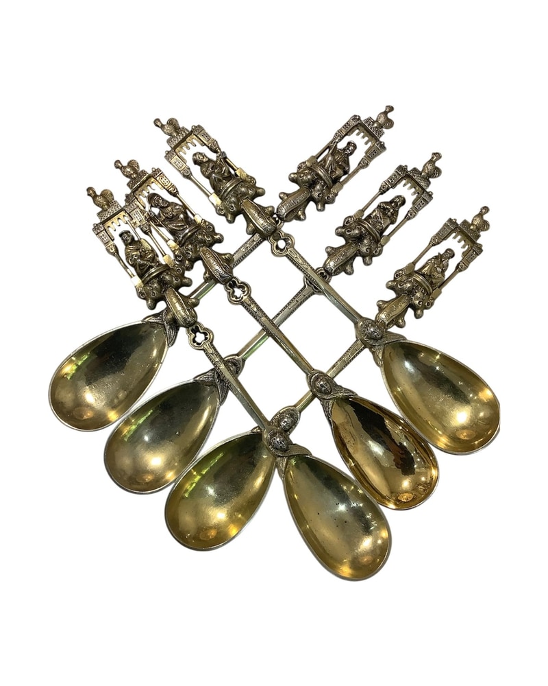 Collection of Religious Silver Spoons