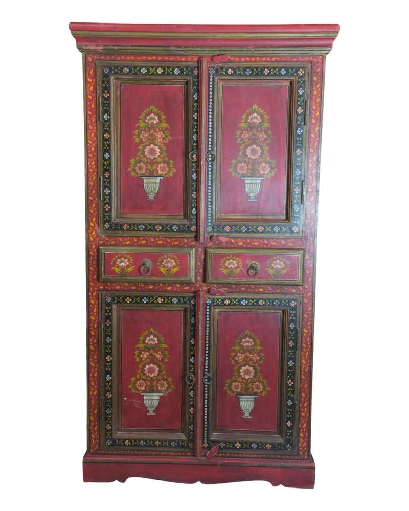 20th Century Furniture Painted with Indian Flowers