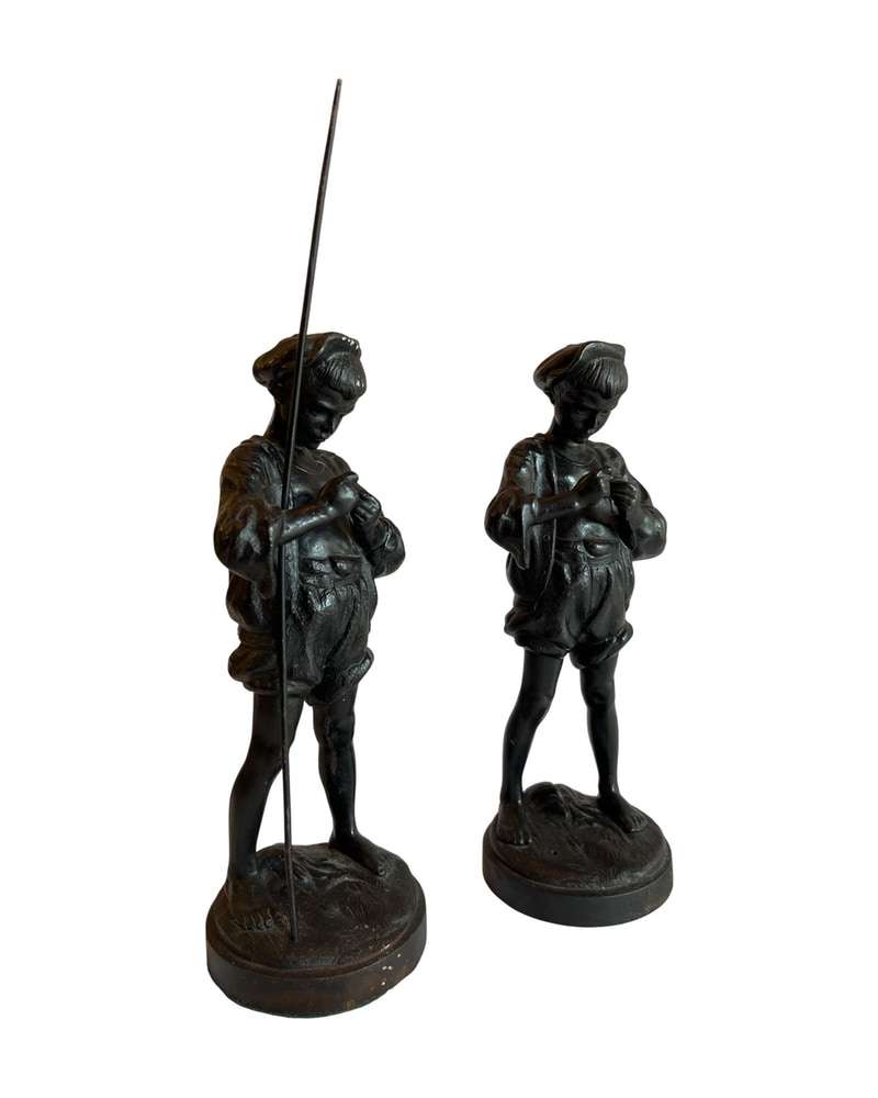 20th Century Metal Shepherd Figures