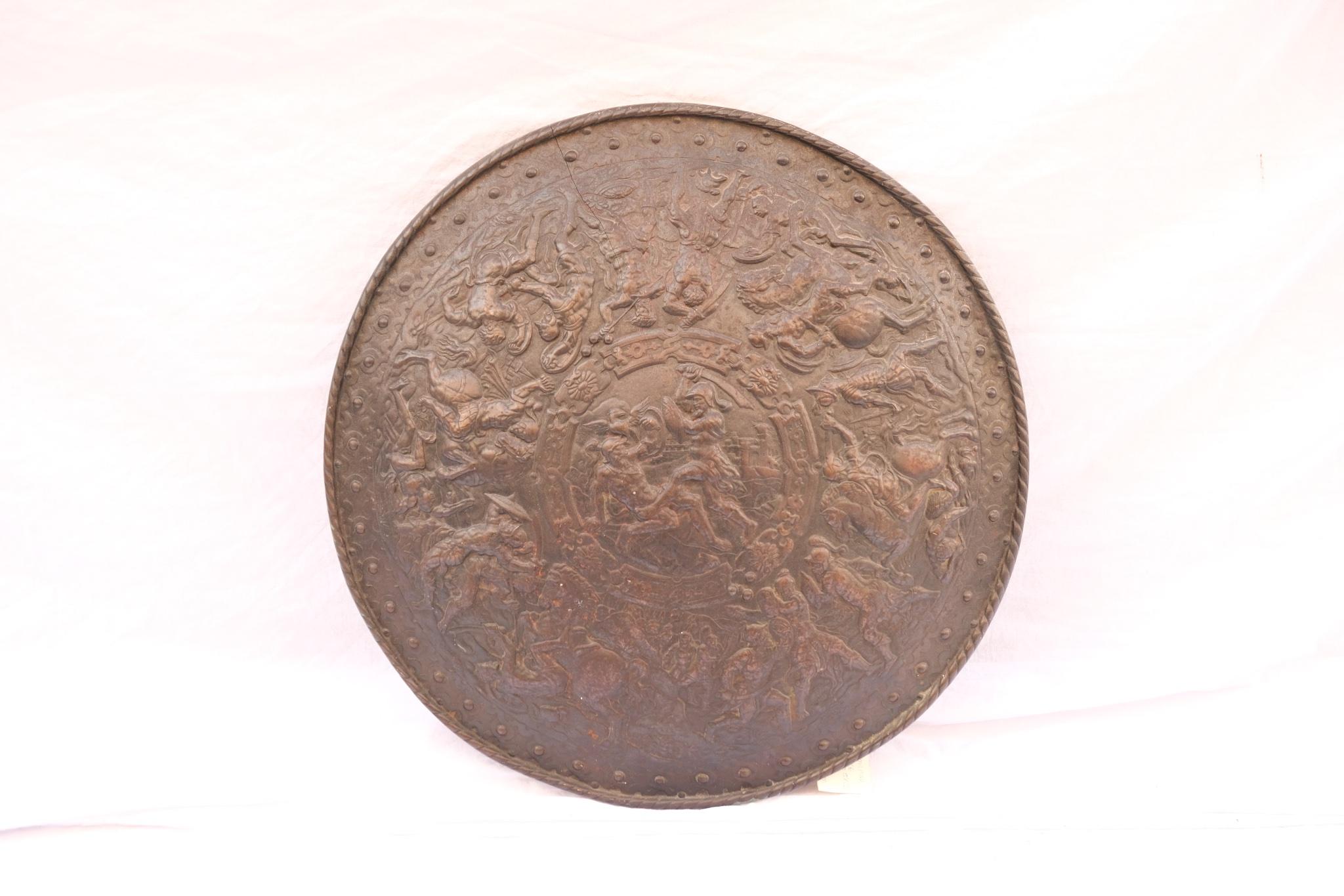 18th Century Bronze Military Shield