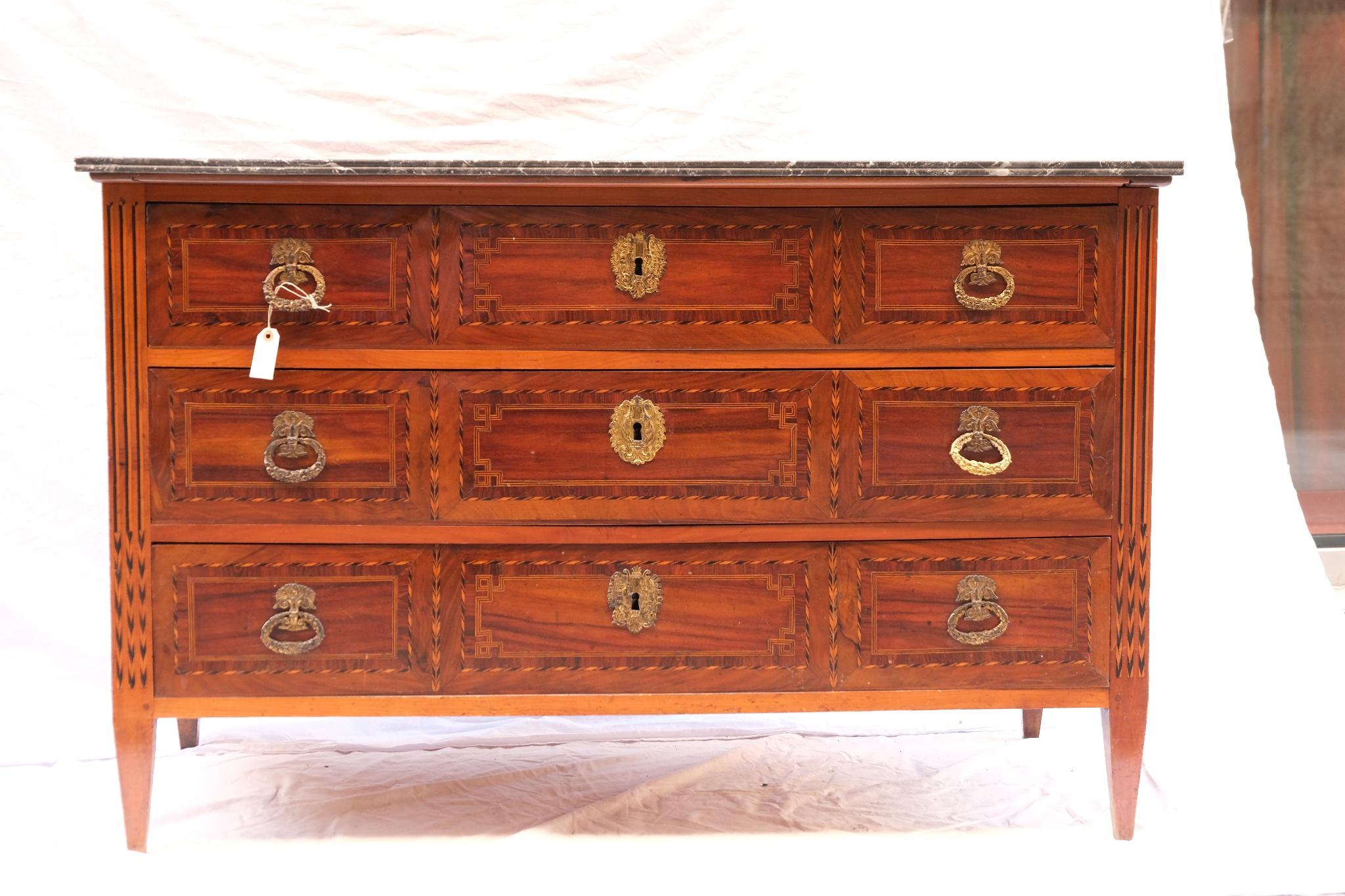 Carlos IV Commode with Marble Top