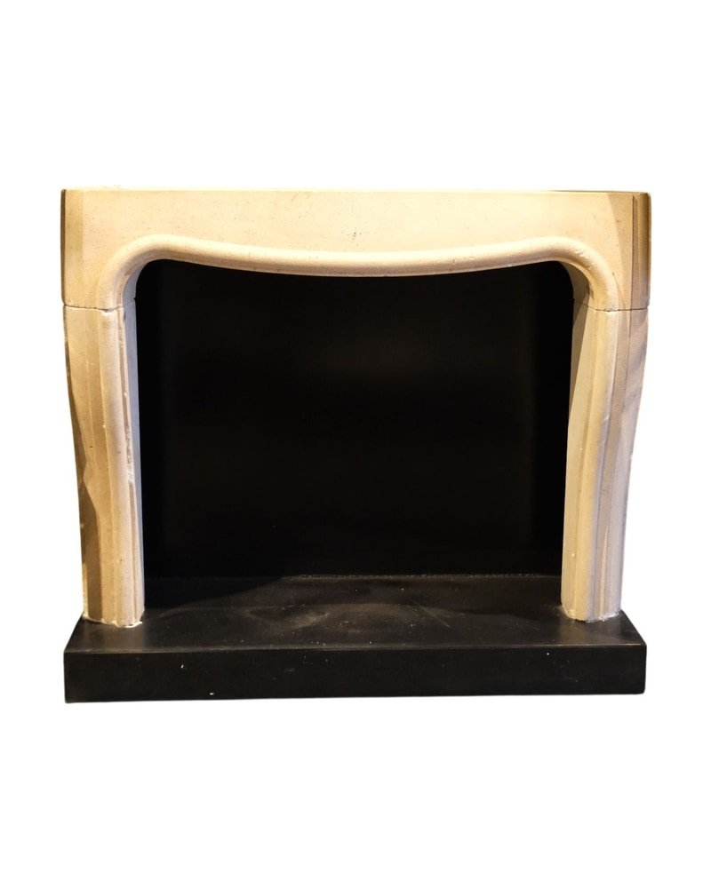 Limestone Fireplace