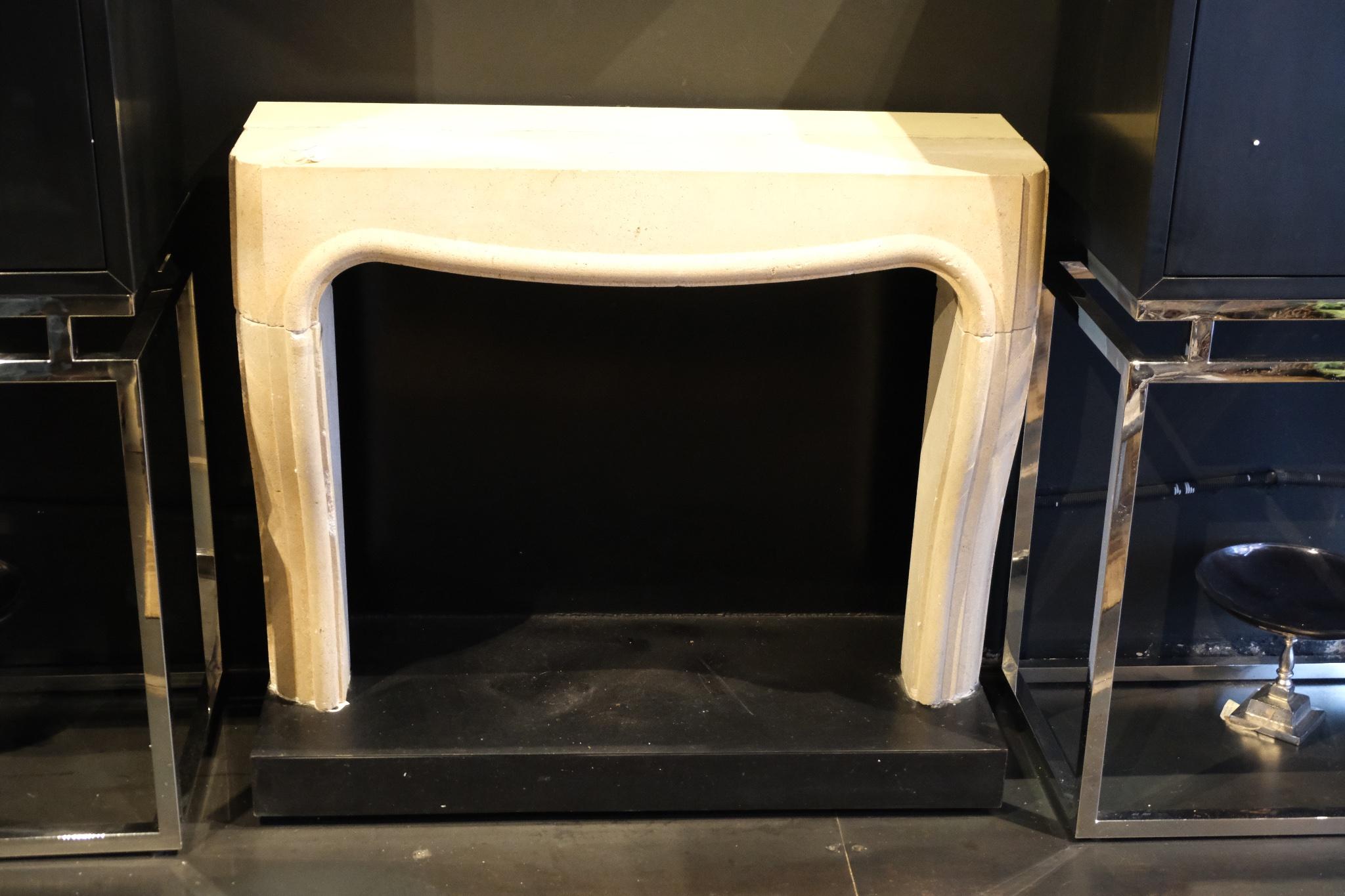 Limestone Fireplace - 3/9