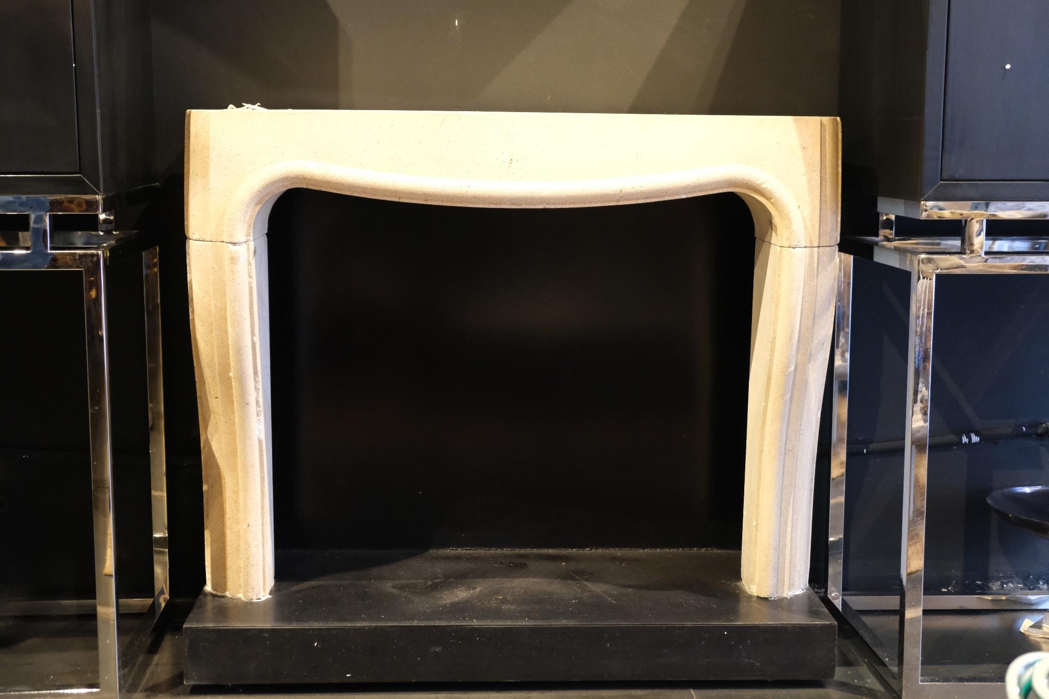 Limestone Fireplace - 2/9
