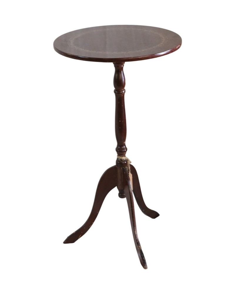 Small Nightstand with Decorated Top