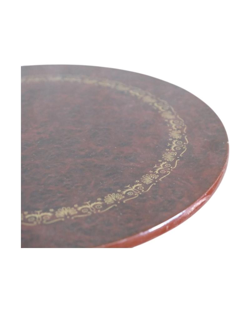 Small Nightstand with Decorated Top - 2/5