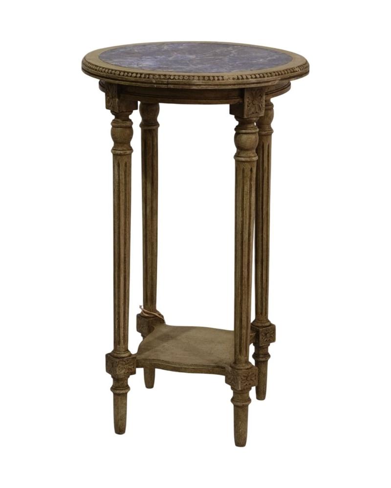 Louis XVI Auxiliary Table Trompe-l'œil Lapis Lazuli - 2/7