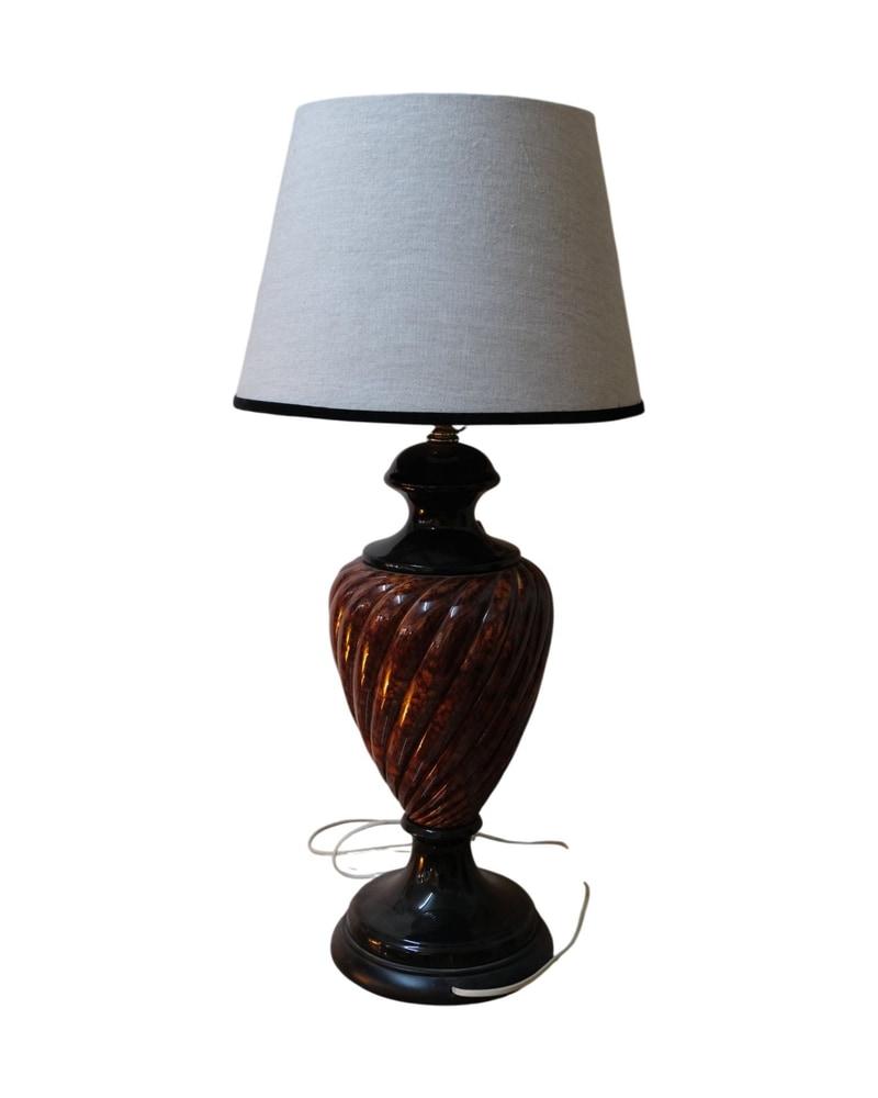 20th Century Table Lamp Ceramic Turtle