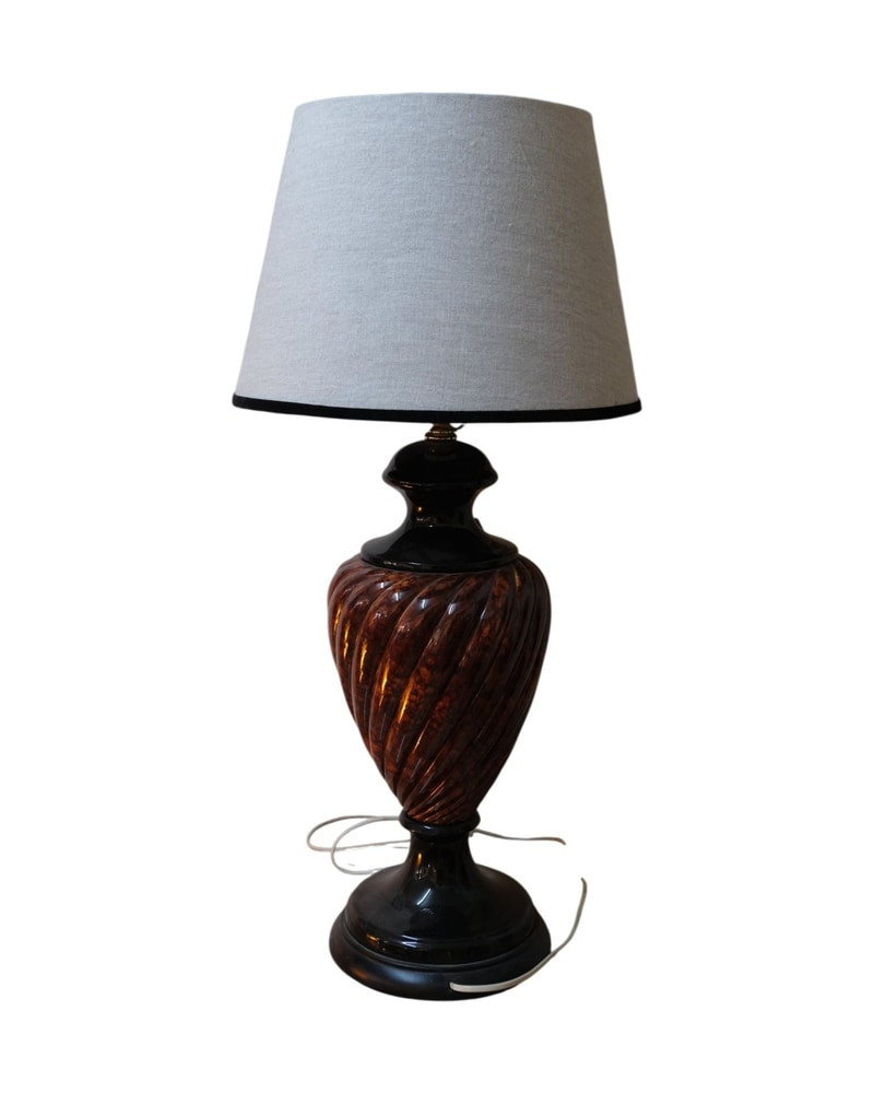 20th Century Table Lamp Ceramic Turtle
