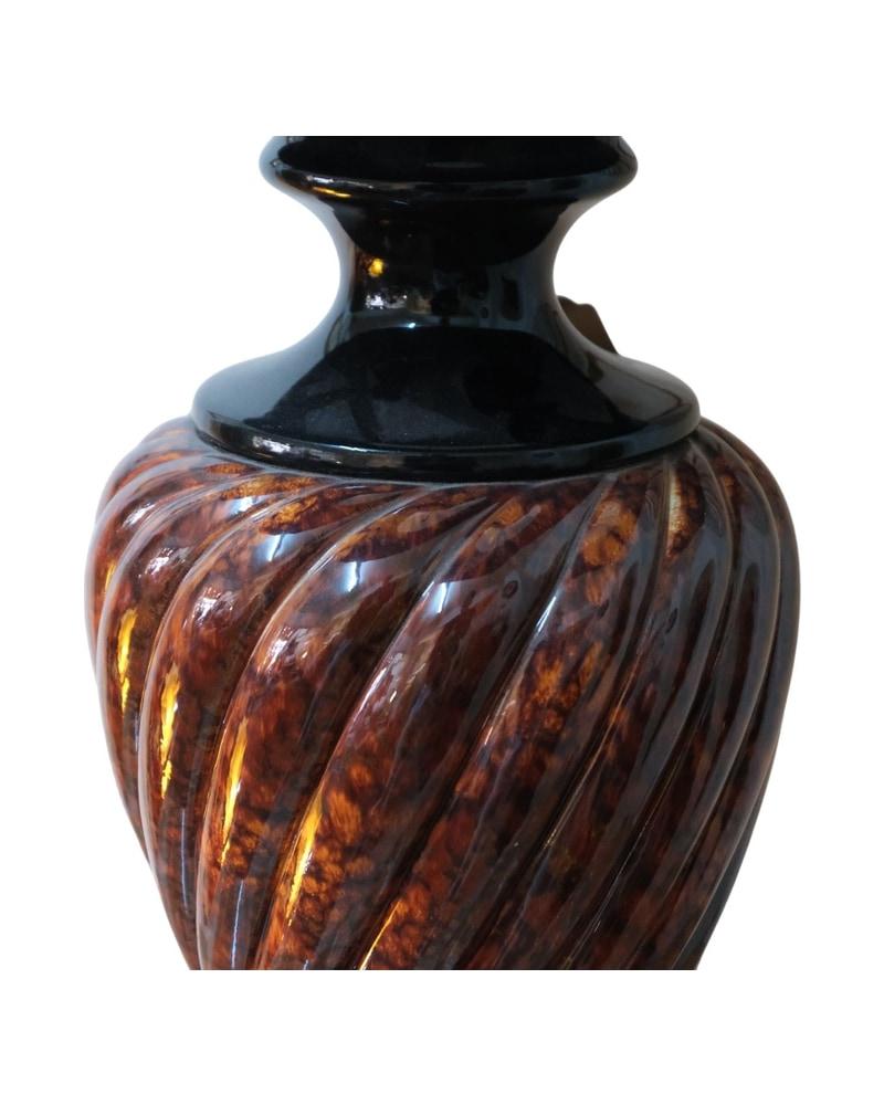 20th Century Table Lamp Ceramic Turtle - 3/5