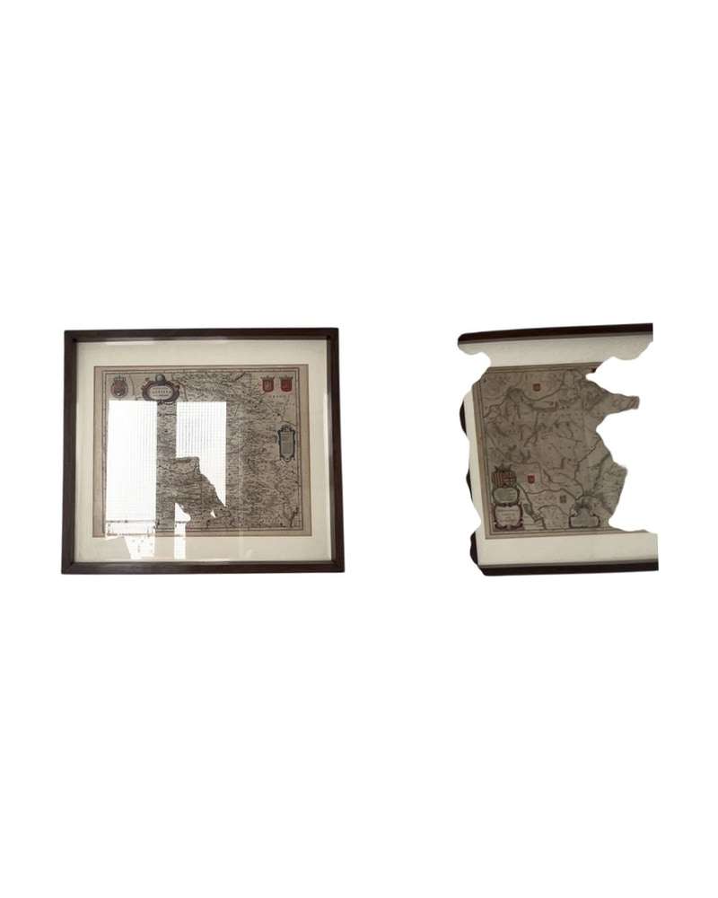 Mapa del Siglo XVIII de Francis con la Bretagna