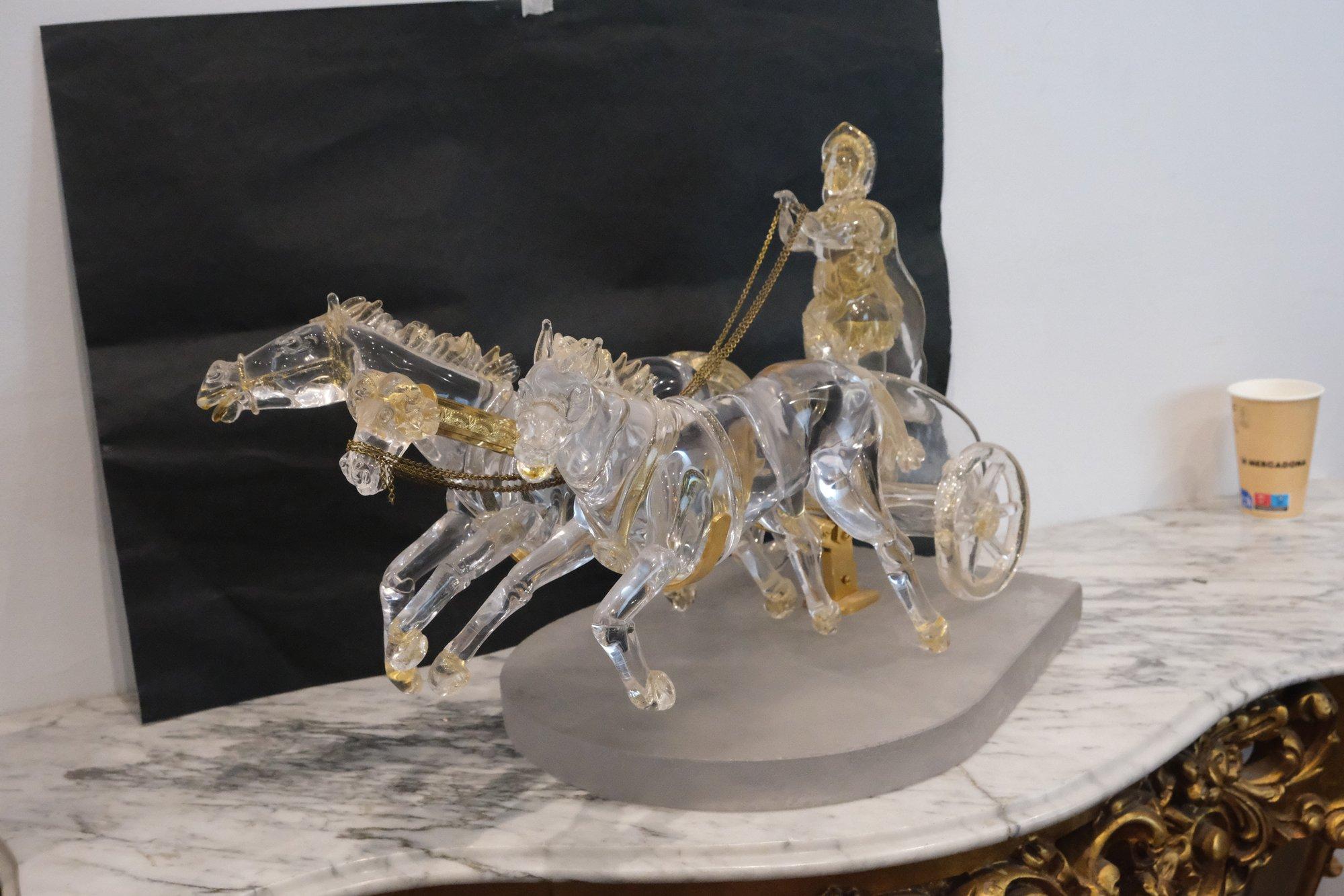 Carruaje Imperial de Cristal de Murano, Midcentury, Italiano