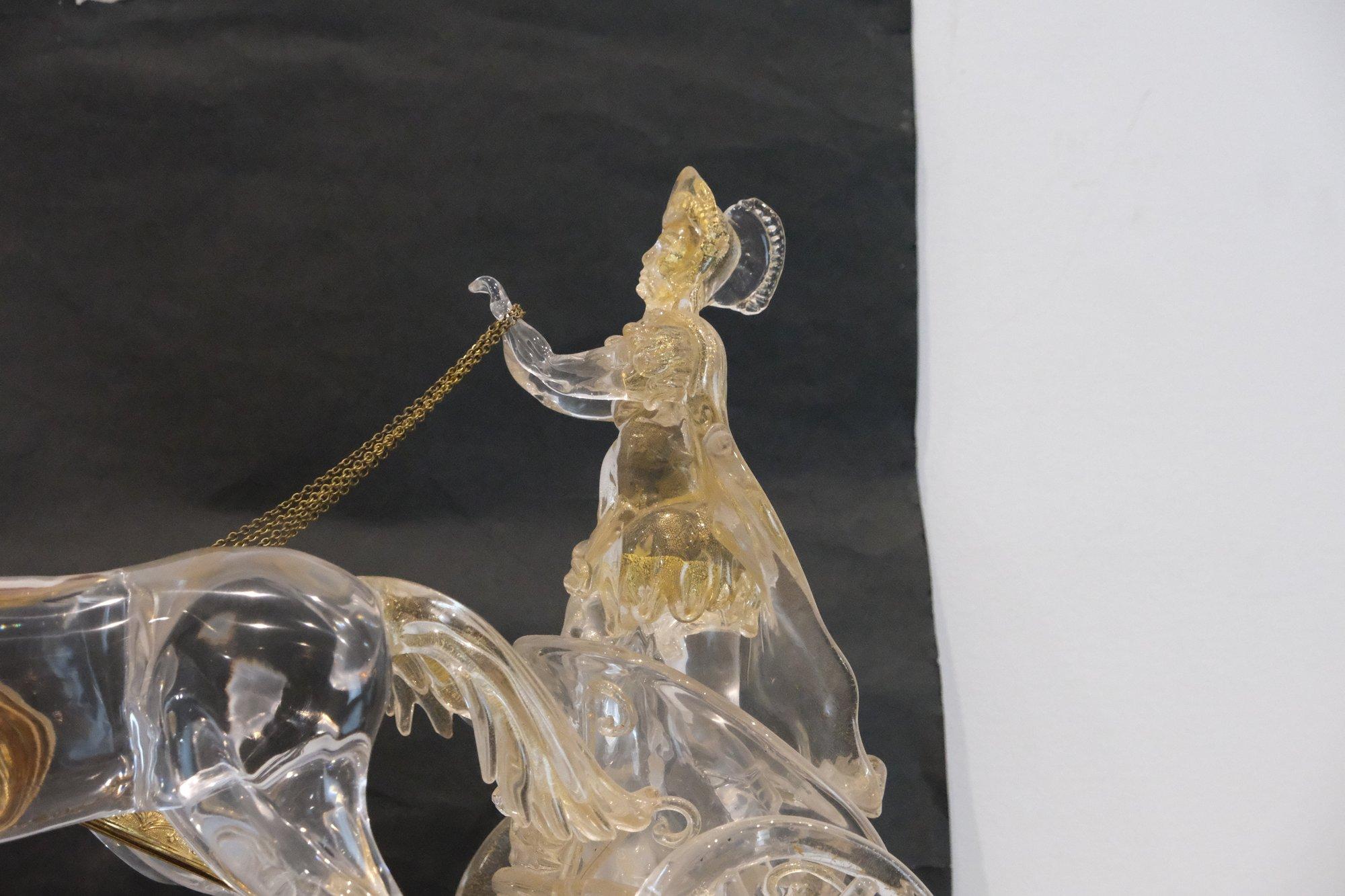 Carruaje Imperial de Cristal de Murano, Midcentury, Italiano