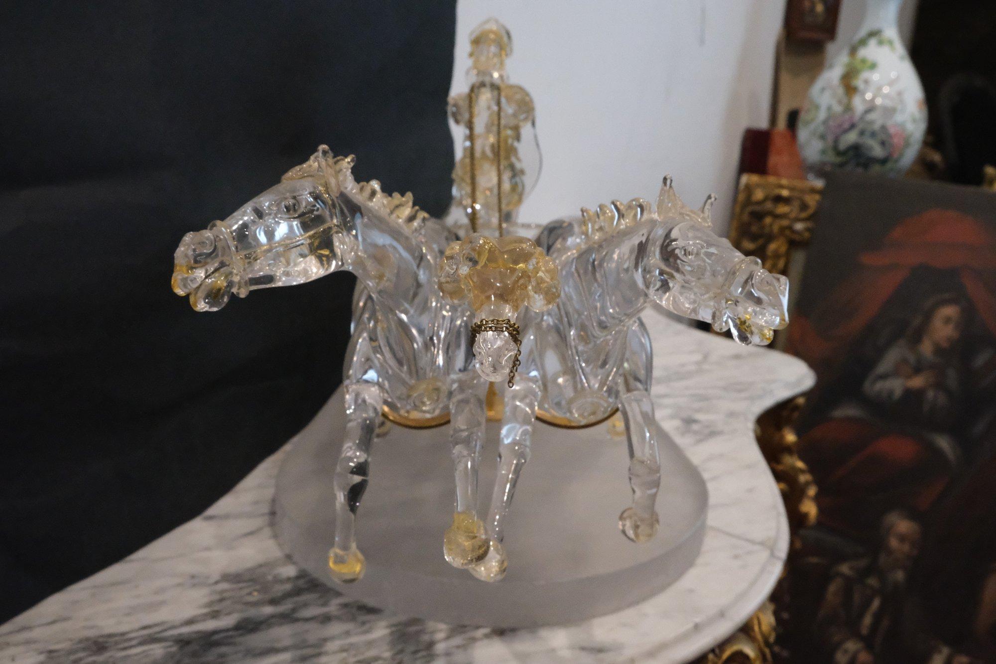 Carruaje Imperial de Cristal de Murano, Midcentury, Italiano