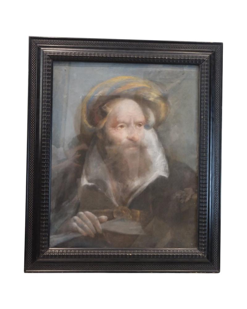 cabeza-de-evangelista-pastel-sobre-papel-de-lorenzo-baldissera-tiepolo-siglo-xvi