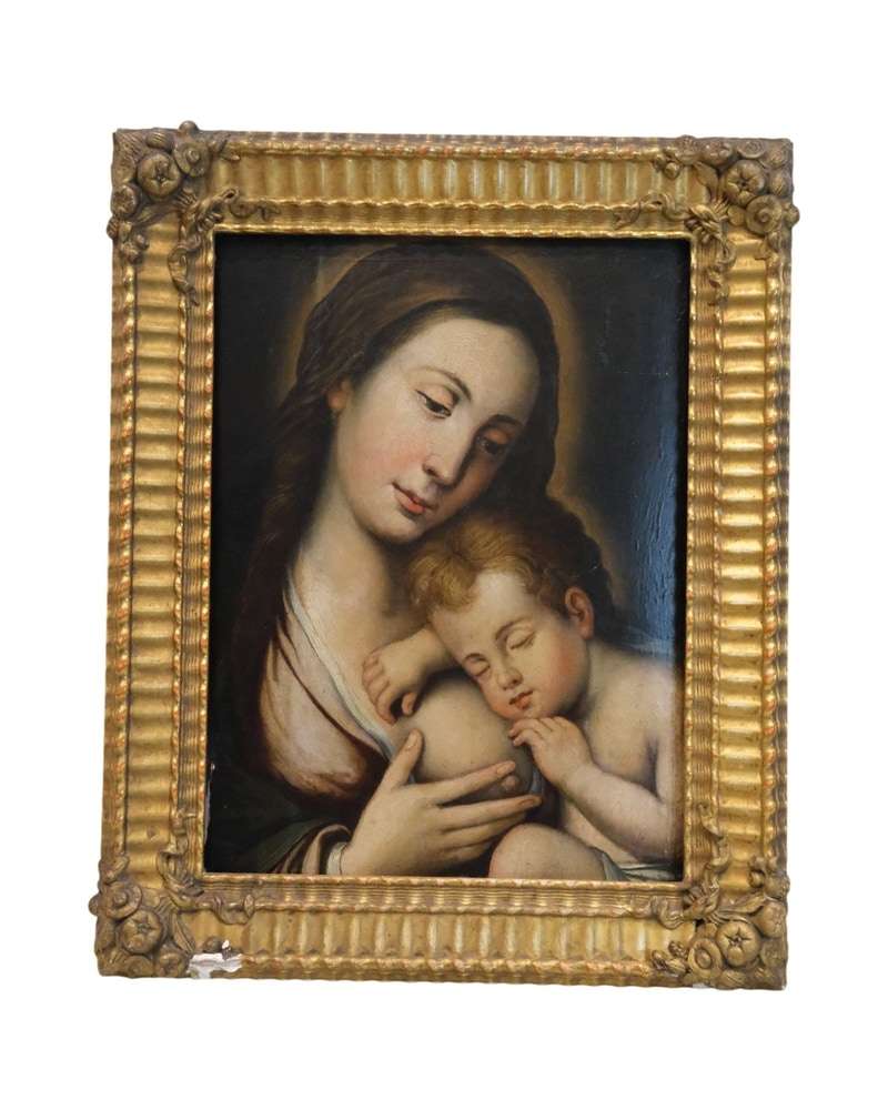 Oil of the Virgin Mary from the 18th Century on Wood