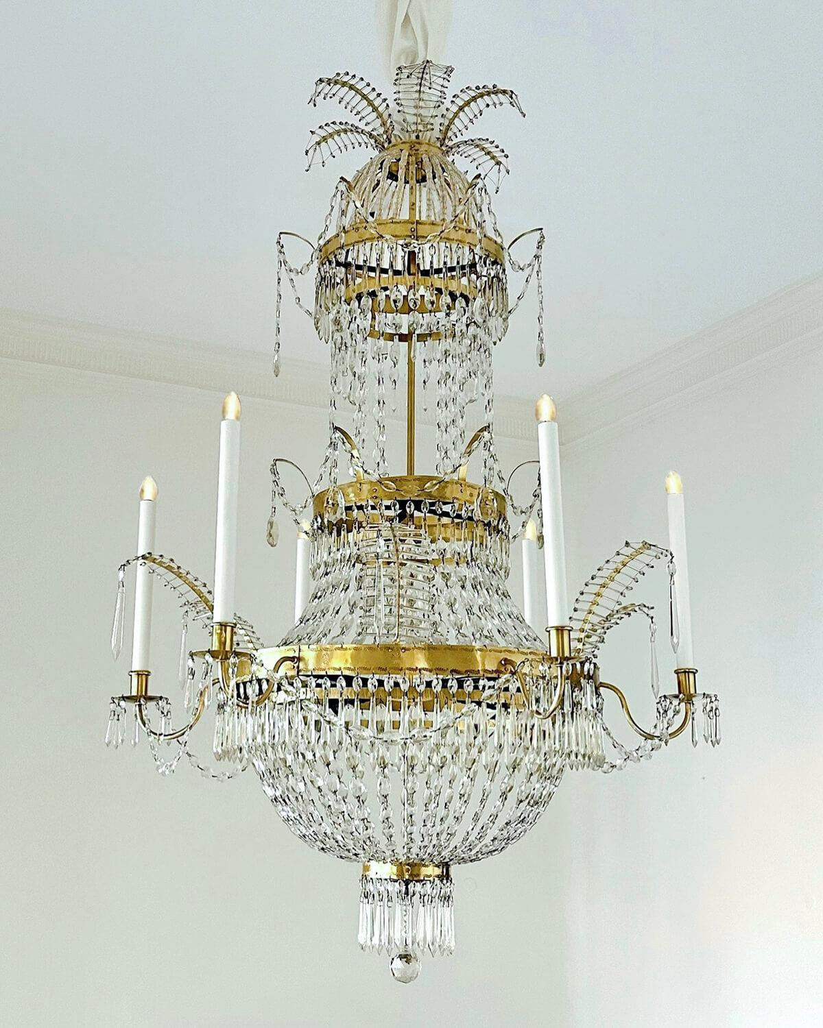 Lámpara Neoclásica Austriaca