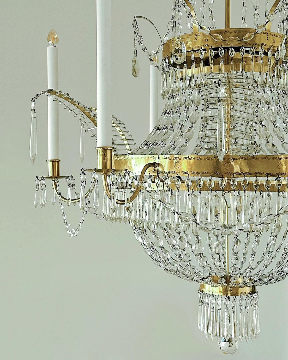 Lámpara Neoclásica Austriaca