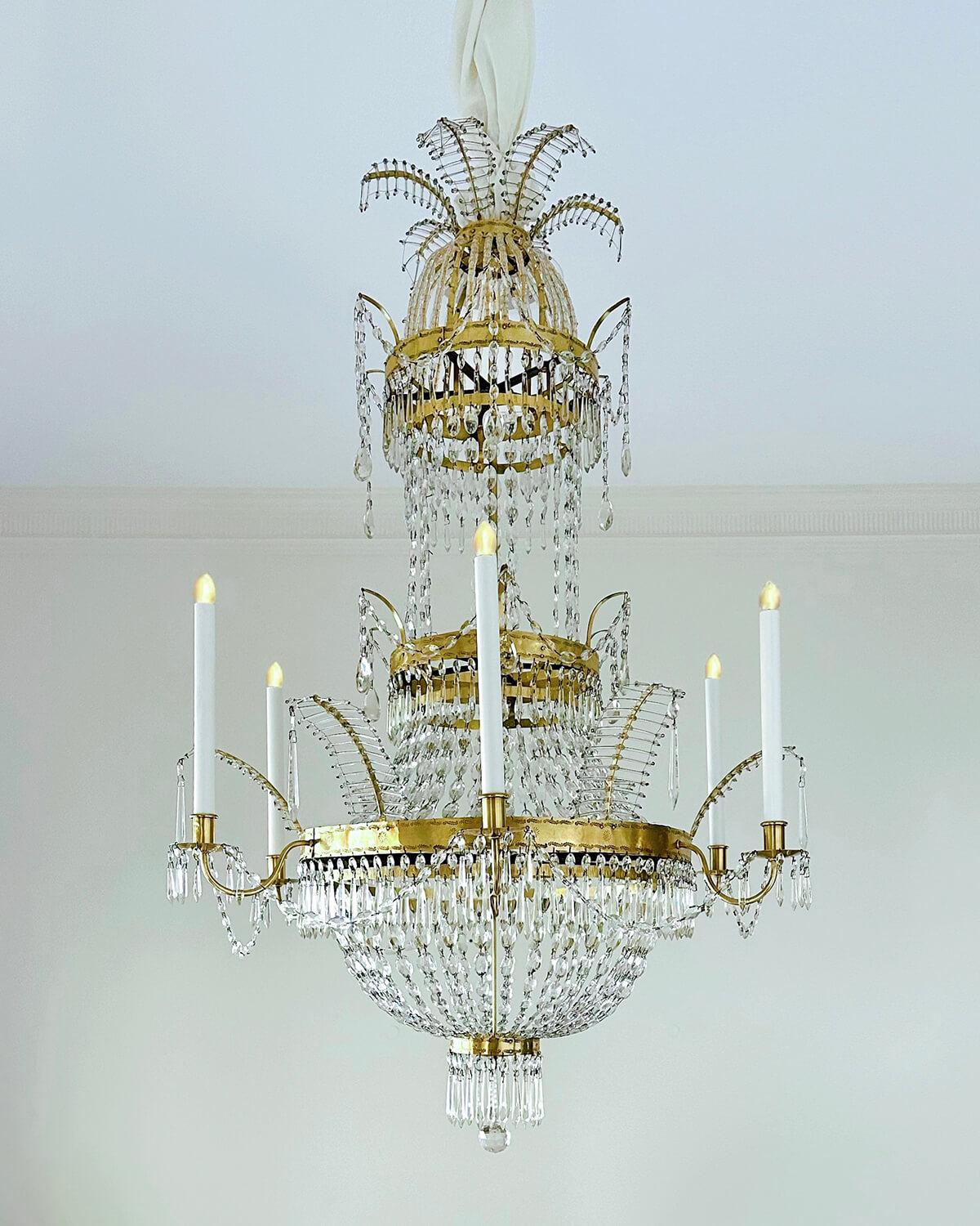 Lámpara Neoclásica Austriaca