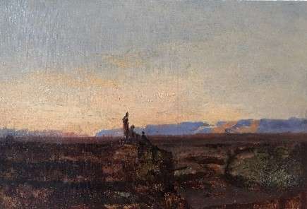 Oil by Eustache from the 19th Century with Egyptian Women