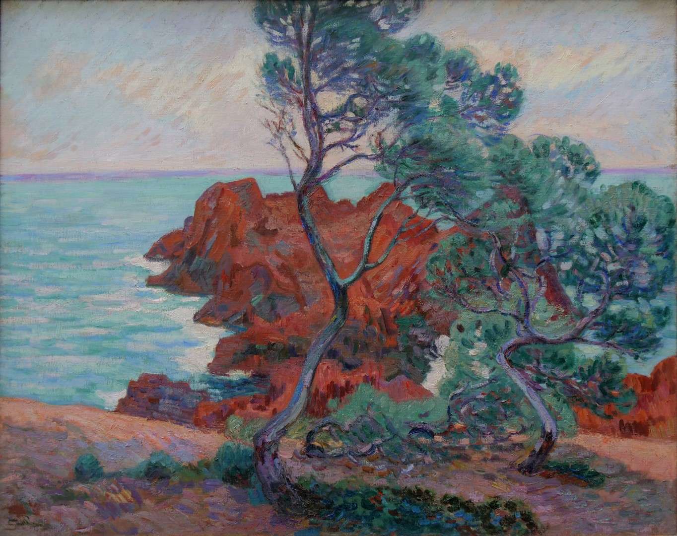 Painting by Armand Guillaumin from the 20th Century - Morgenstimmung an der Spitze der Ile de Besse