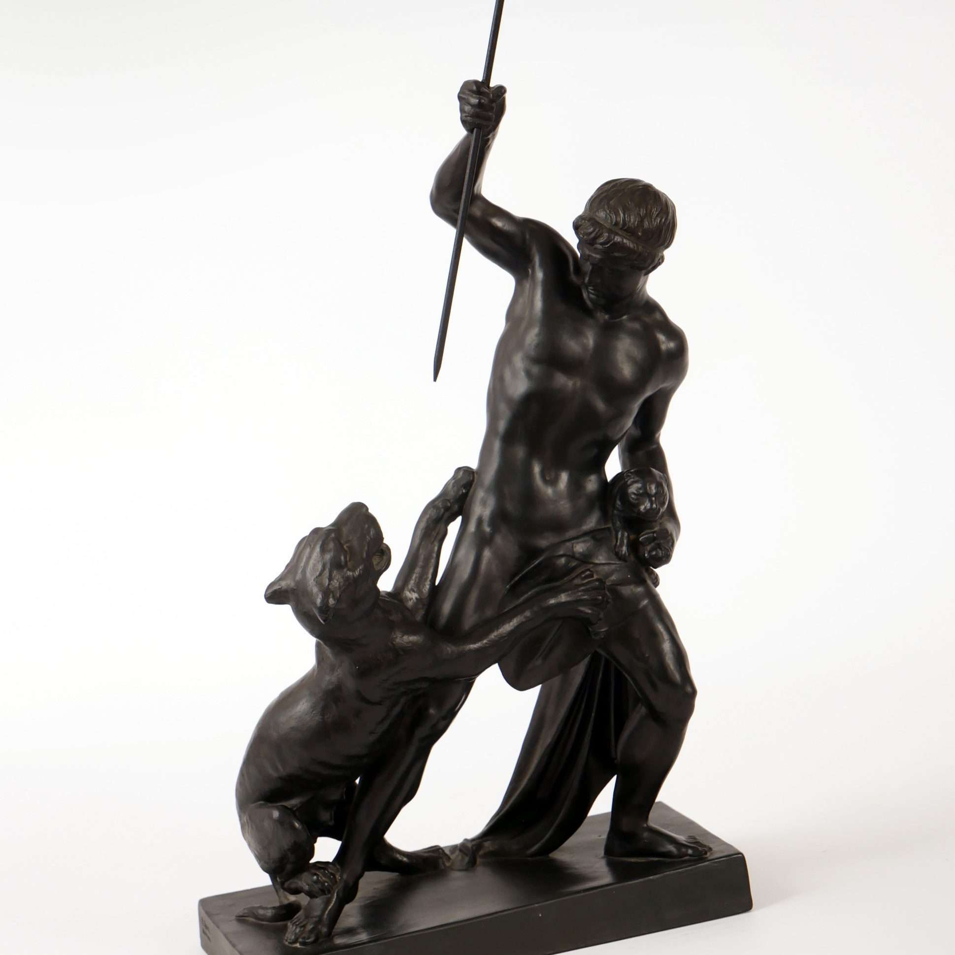 19th Century Pantherjäger in Black Terracotta